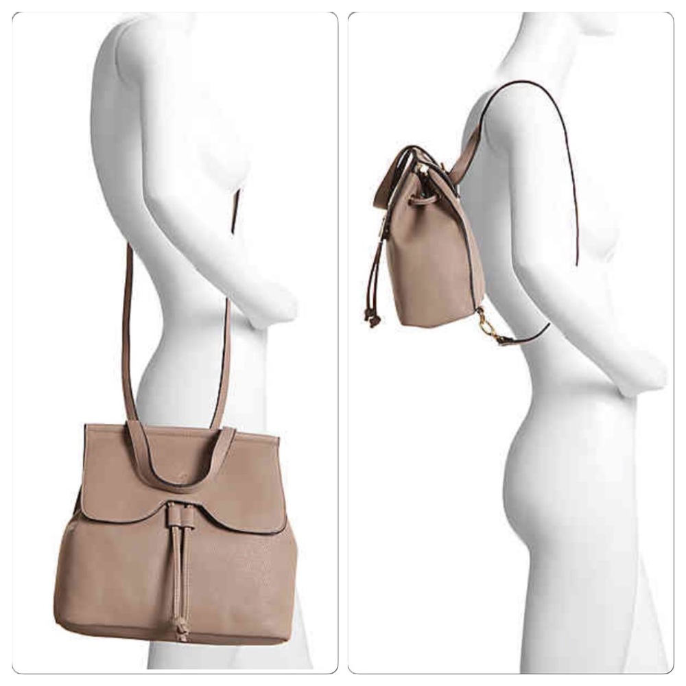 Convertible backpack in gray color - Picture 2 of 8